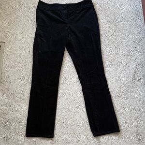 Classic Ann Taylor Black Velvet Women's Pants 6 Petite 29” inseam